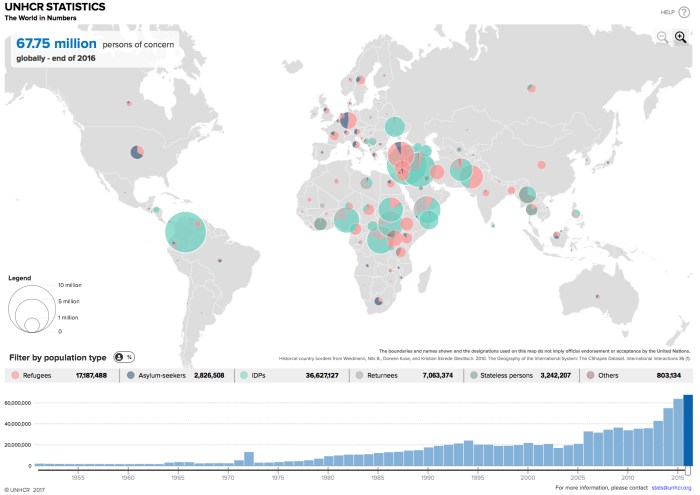 UNHRC Map of Displacement June 2017